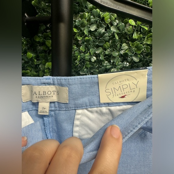 NWT Talbots | The Perfect Crop Chambray - Picture 6 of 8